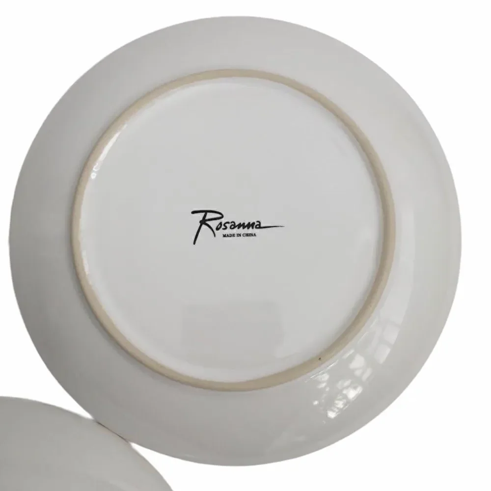 Rosanna (3) Salad Plates Roxanne Tres Chic